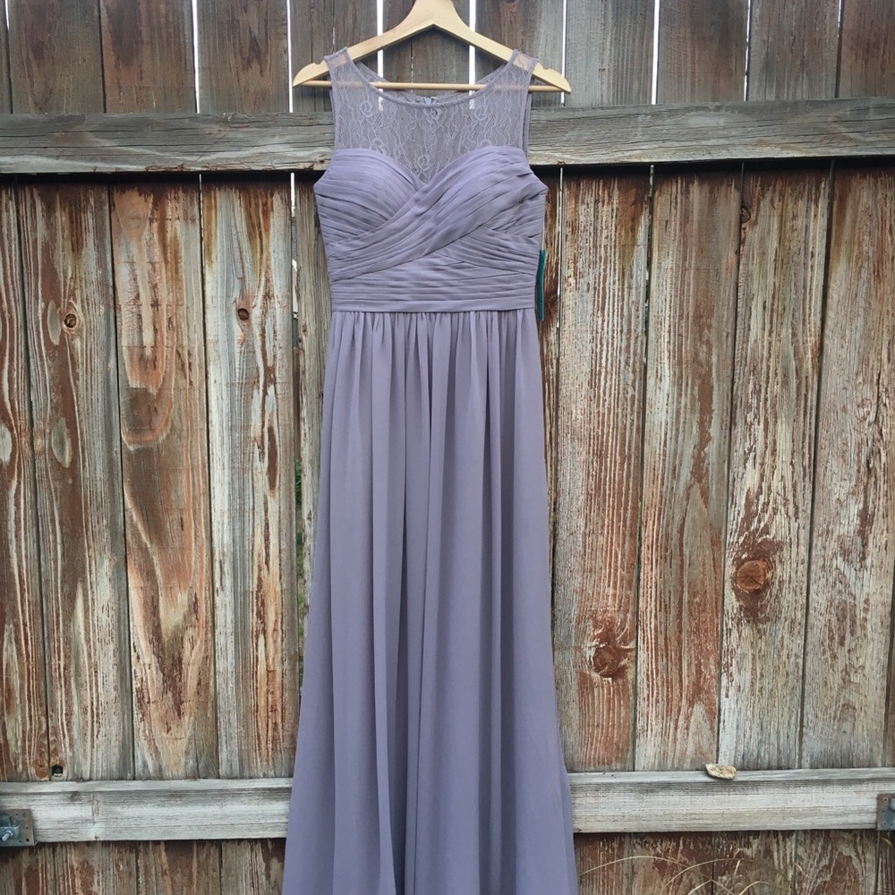 Dusty lilac/lavender bridesmaid dress
